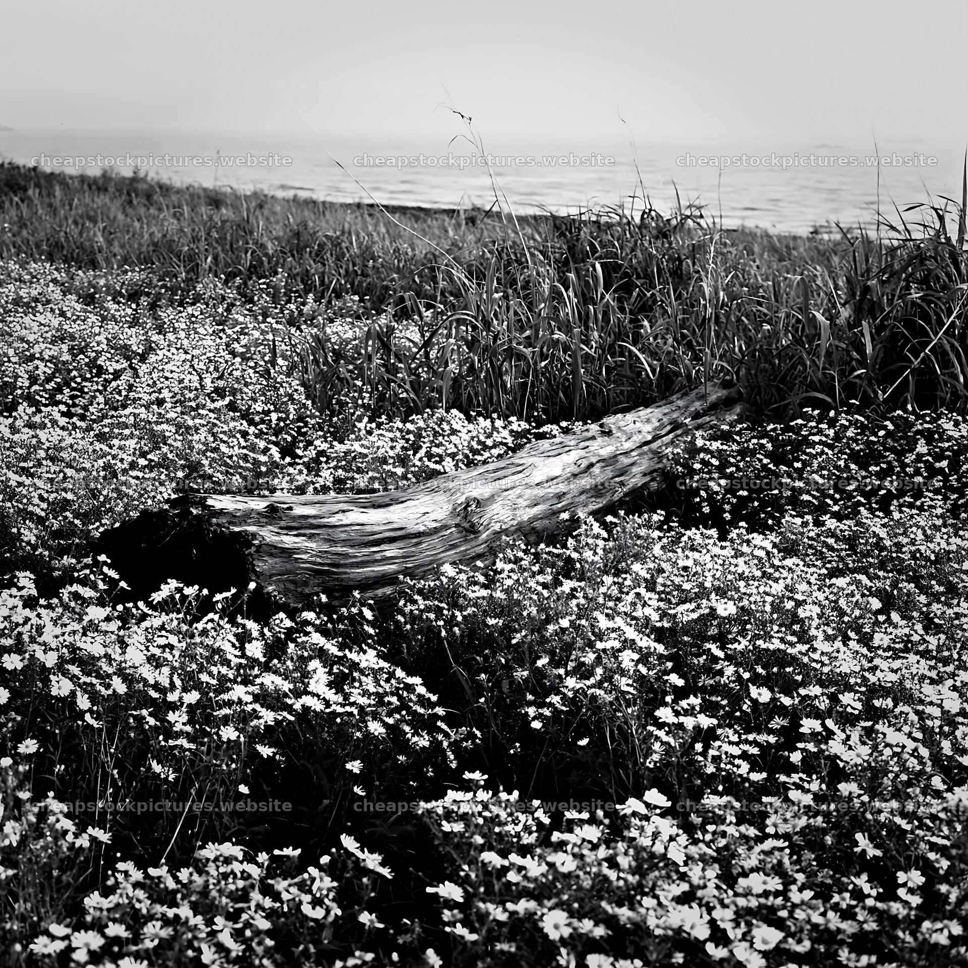 Chiba coastal climate meadow driftwood foreground – stock pictures 7938x7938