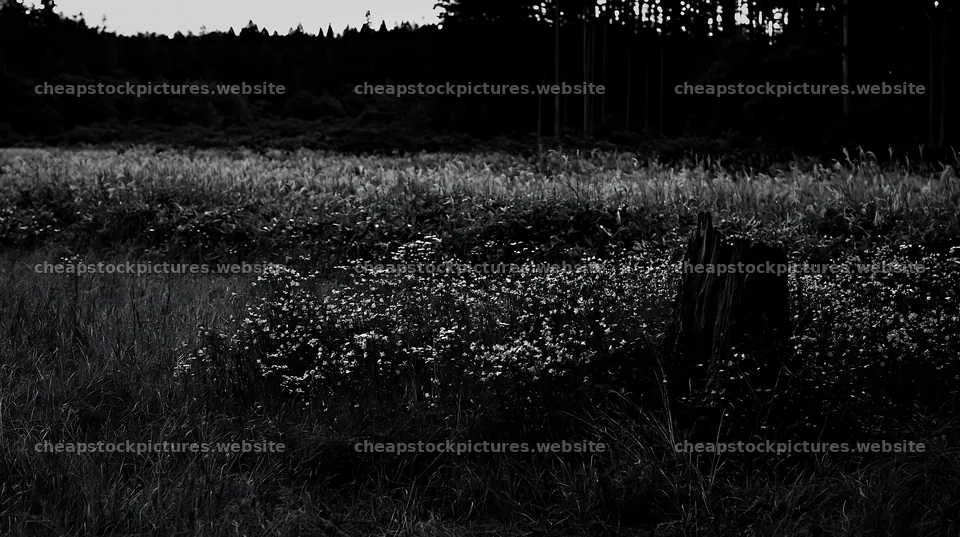 Fukushima native meadow with weathered stump – stock pictures 10608x5938