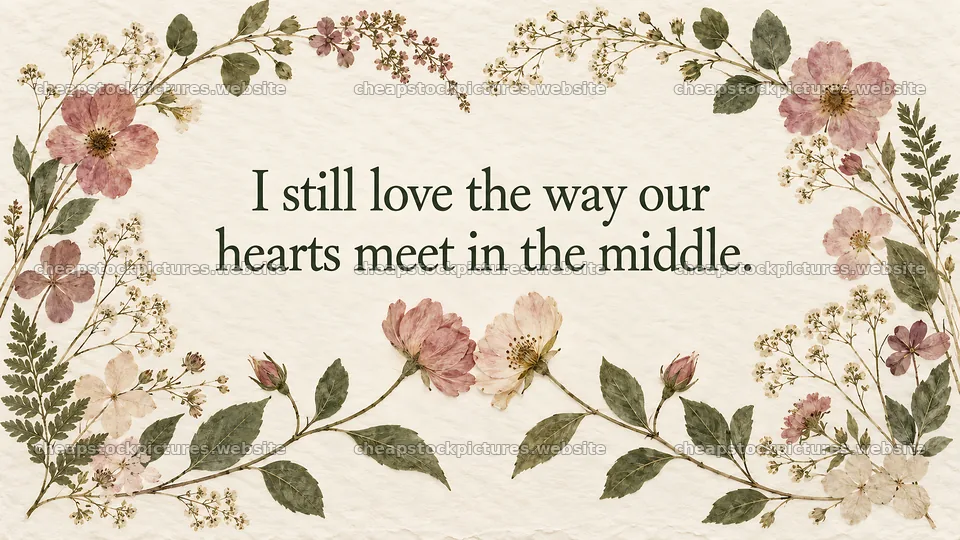 Floral I Still Love You Greeting Card – stock pictures 10324x5812