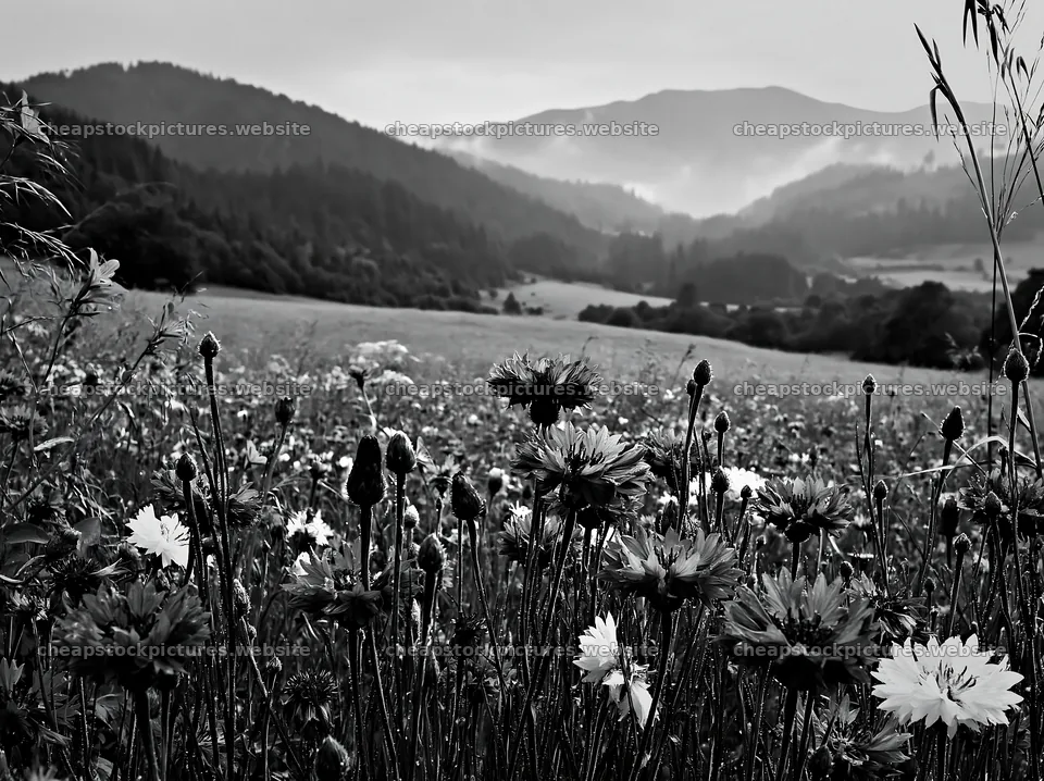 Slovak meadow in Carpathian valley with flowers – stock pictures 9174x6866