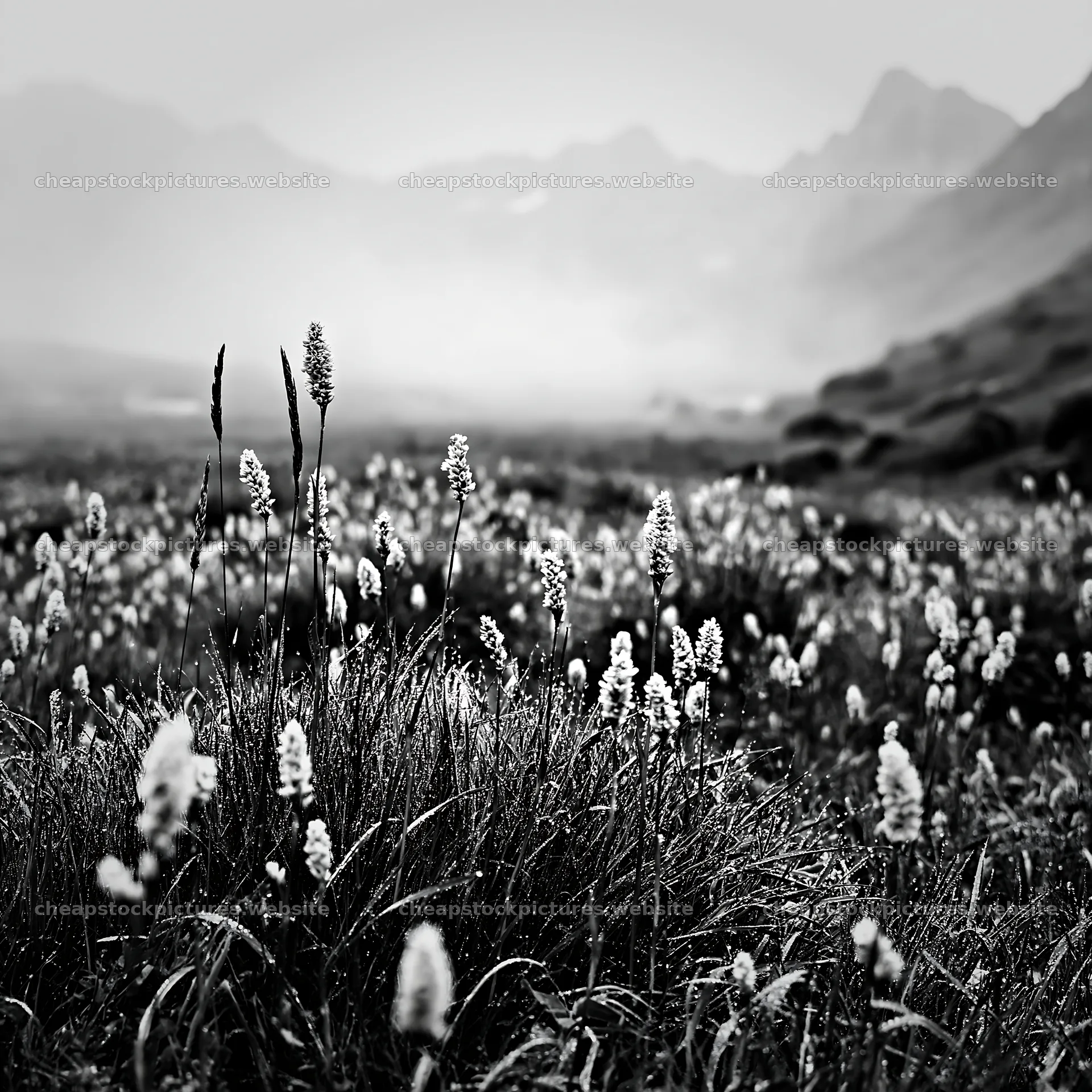 Swiss alpine meadow landscape with wildflowers and mountains – stock pictures 7938x7938
