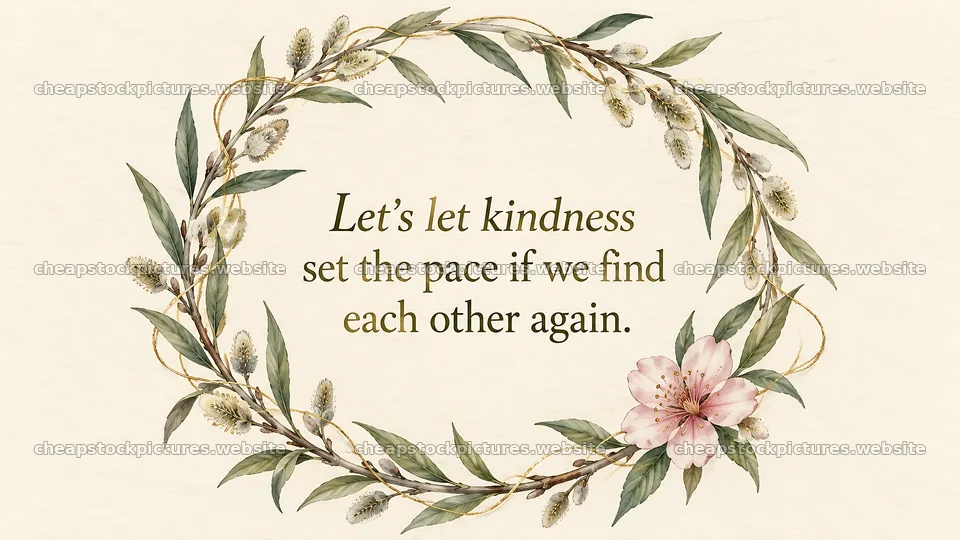 Kindness and Reconnection Floral Greeting – stock pictures 10324x5812